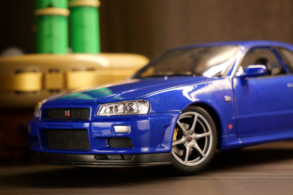 Nissan Skyline GT-R R34: The Godzilla Legend Lives On — in 1:24 Scale by Welly