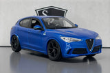 Alfa Romeo Stelvio Quadrifoglio Blue - Bburago 1:24 Diecast