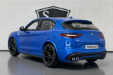Alfa Romeo Stelvio Quadrifoglio Blue - Bburago 1:24 Diecast