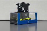 Aston Martin Valkyrie - PosterCars 1:64 Diecast Lime Essence In Display Case