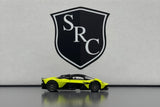 Aston Martin Valkyrie - PosterCars 1:64 Diecast Lime Essence Side