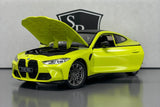 BMW M4 G82 Sao Paulo Yellow - Cai Po 1:23 Diecast