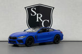 BMW M8 Competition Coupe Blue - Kinsmart 1:38 Diecast