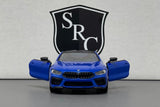 BMW M8 Competition Coupe Blue - Kinsmart 1:38 Diecast