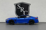 BMW M8 Competition Coupe Blue - Kinsmart 1:38 Diecast