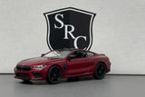 BMW M8 Competition Coupe Red - Kinsmart 1:38 Diecast