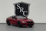BMW M8 Competition Coupe Red - Kinsmart 1:38 Diecast