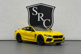 BMW M8 Competition Coupe Yellow - Kinsmart 1:38 Diecast
