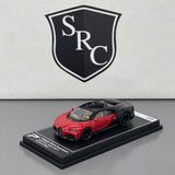 Bugatti Chiron Supersport Italian Red & Nocturne Black - PosterCars 1:64 Diecast