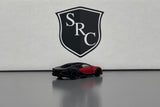 Bugatti Chiron Supersport Italian Red & Nocturne Black - PosterCars 1:64 Diecast