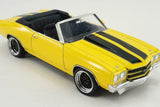 Chevrolet Chevelle SS Restomod Convertible Yellow - Acme 1:18 Diecast
