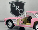 Chevrolet Corvette C1 Pink - Kinsmart 1:34 Diecast