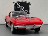 Chevrolet Corvette C2 Red - Welly 1:24 Diecast