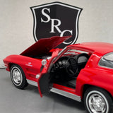 Chevrolet Corvette C2 Red - Welly 1:24 Diecast