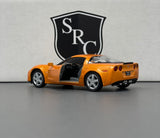 Chevrolet Corvette C6 Z06 Orange - Kinsmart 1:36 Diecast