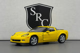 Chevrolet Corvette C6 Z06 Yellow - Kinsmart 1:36 Diecast