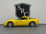 Chevrolet Corvette C6 Z06 Yellow - Kinsmart 1:36 Diecast