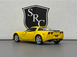 Chevrolet Corvette C6 Z06 Yellow - Kinsmart 1:36 Diecast