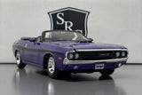 Dodge Challenger R/T Convertible Purple - Maisto 1:24 Diecast
