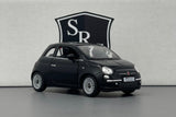 Fiat 500 Black - Kinsmart 1:28 Diecast