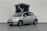 Fiat 500 Silver - Kinsmart 1:28 Diecast