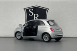 Fiat 500 Silver - Kinsmart 1:28 Diecast