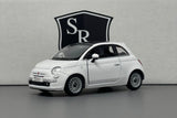 Fiat 500 White - Kinsmart 1:28 Diecast