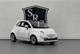 Fiat 500 White - Kinsmart 1:28 Diecast