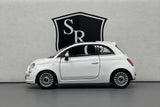Fiat 500 White - Kinsmart 1:28 Diecast