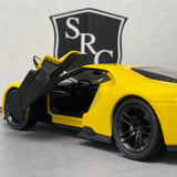 Ford GT Yellow - Welly 1:24 Diecast