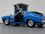 Ford Mustang Boss 302 Blue - Welly 1:24 Diecast