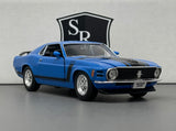 Ford Mustang Boss 302 Blue - Welly 1:24 Diecast