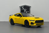 Ford Mustang GT Yellow - Welly 1:24 Diecast