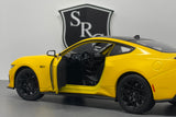 Ford Mustang GT Yellow - Welly 1:24 Diecast