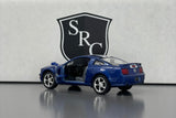 Ford Mustang GT Hardtop Blue - Kinsmart 1:38 Diecast
