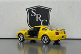 Ford Mustang GT Hardtop Yellow - Kinsmart 1:38 Diecast