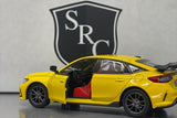 Honda Civic Type R Yellow - Kinsmart 1:36 Diecast