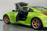 Nissan 350Z - Green - Maisto 1:18 Diecast