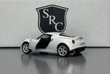 Alfa Romeo 4C - White - Kinsmart 1:32 Diecast