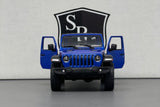 Jeep Wrangler Blue - Kinsmart 1:34 Diecast