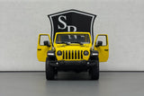 Jeep Wrangler Yellow - Kinsmart 1:34 Diecast