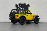 Jeep Wrangler Yellow - Kinsmart 1:34 Diecast