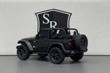 Jeep Wrangler Open Top Black - Kinsmart 1:34 Diecast