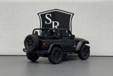 Jeep Wrangler Open Top Black - Kinsmart 1:34 Diecast