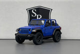Jeep Wrangler Open Top Blue - Kinsmart 1:34 Diecast