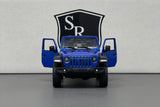 Jeep Wrangler Open Top Blue - Kinsmart 1:34 Diecast