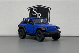 Jeep Wrangler Open Top Blue - Kinsmart 1:34 Diecast