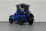 Jeep Wrangler Open Top Blue - Kinsmart 1:34 Diecast