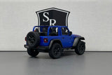 Jeep Wrangler Open Top Blue - Kinsmart 1:34 Diecast