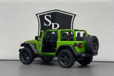 Jeep Wrangler Open Top Green - Kinsmart 1:34 Diecast